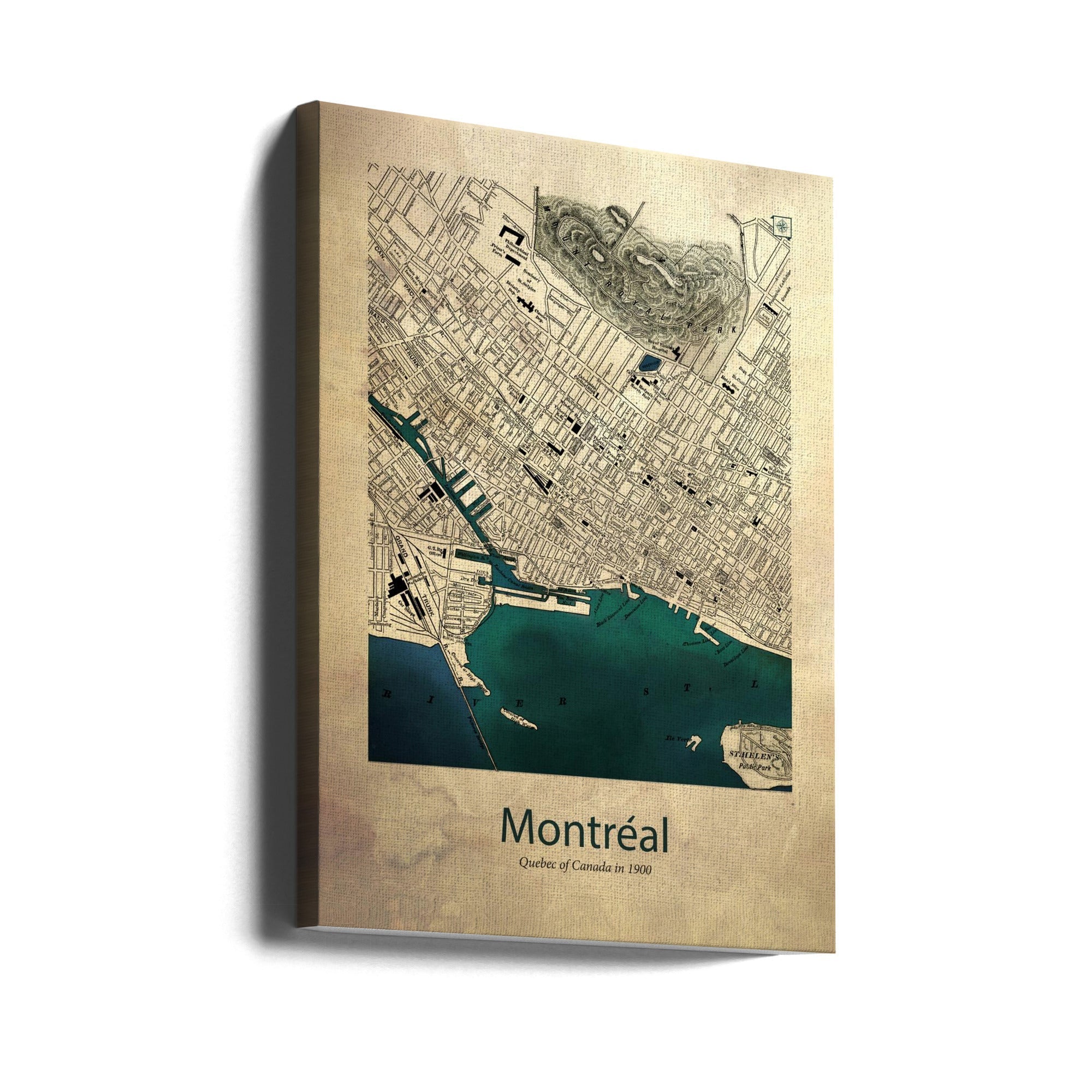 Wall art Montreal map-0