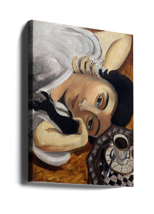 Wall art Lorette Con Una Tazza Di Caffe 1916-0