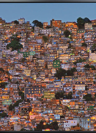 Wall Art Nightfall in the Favela da Rocinha-2