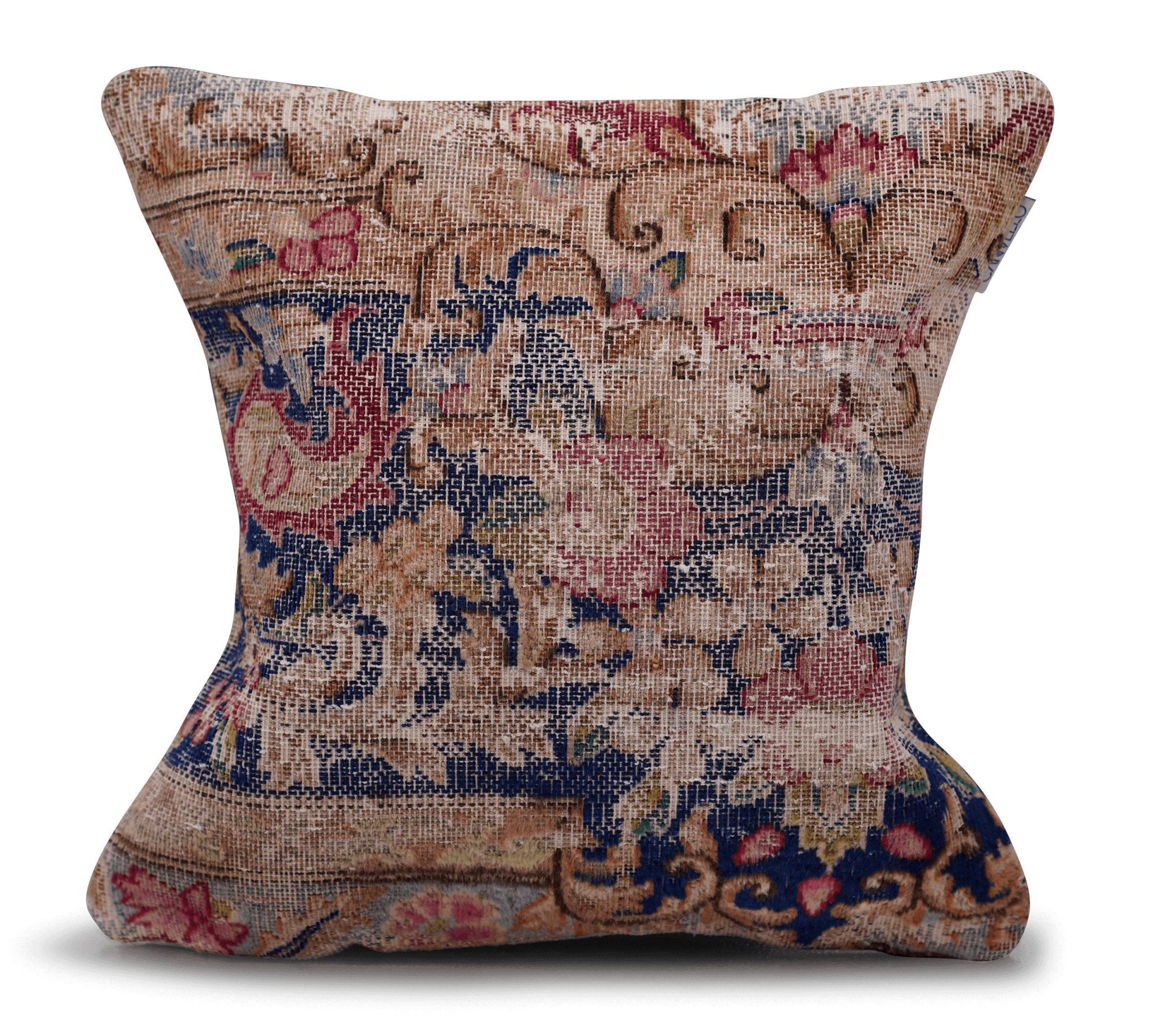 Decorative pillow with intricate pattern on a white background