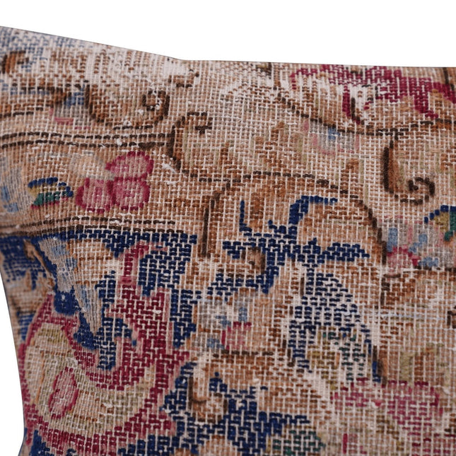 Canvello Antique Handmade Kerman Rug Pillows - 18"x18"