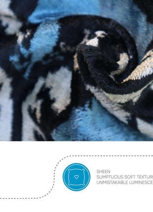 Canvello Black And Blue Throw Pillows | 18x18 | Set of 2