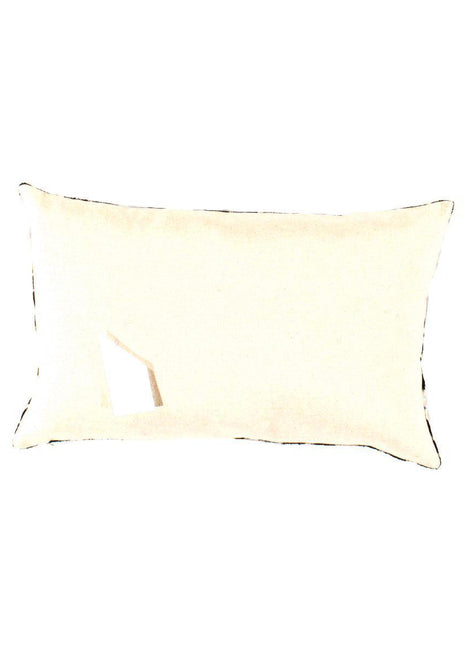Canvello Black & Blue Silk Ikat Pillows - TI 156