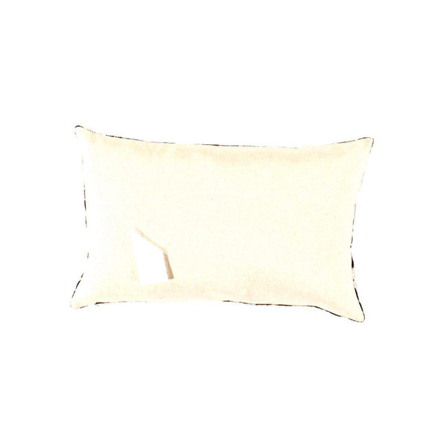 Canvello Black & Blue Silk Ikat Pillows - TI 156