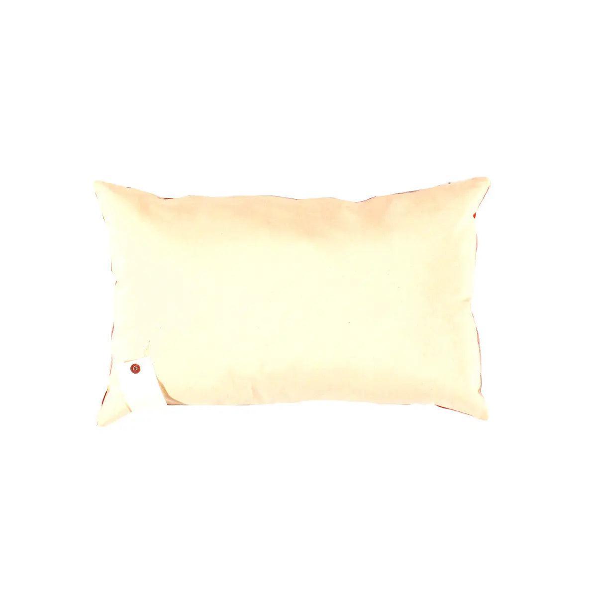 Beige pillow on a white background