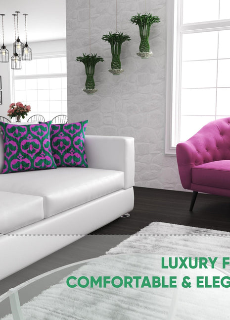 Canvello Decorative Pink Pillows For Couch - 18x18 |Set of 2|