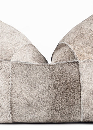 Canvello Genuine Cowhide Leather Decorative Throw Pillows - Handmade Patchwork Boho Accent Pillows For Sofa, Couch, Bed, Chair - Western Southwestern Farmhouse Pillow Covers With Feather Down Insert Included
