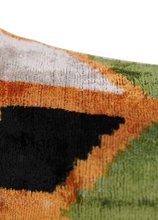Canvello Handmade Gold Army Green Throw Pillows - 16X24 in