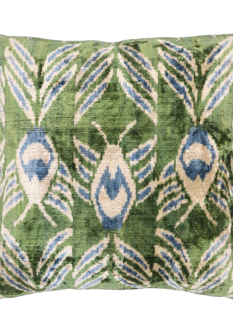 Canvello Handmade Green Velvet Throw Pillows - 20x20