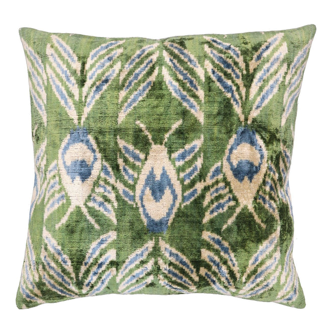 Canvello Handmade Green Velvet Throw Pillows - 20x20