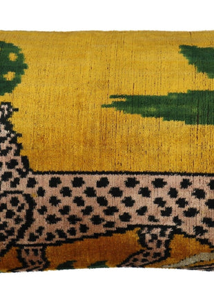 Canvello Handmade Luxury Yellow Tiger Throw Pillows - 16x24 in