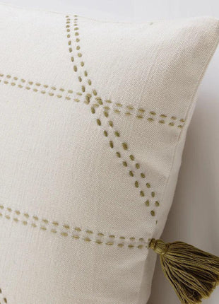 Canvello Handmade Off White Throw Pillows | 20 x20 in