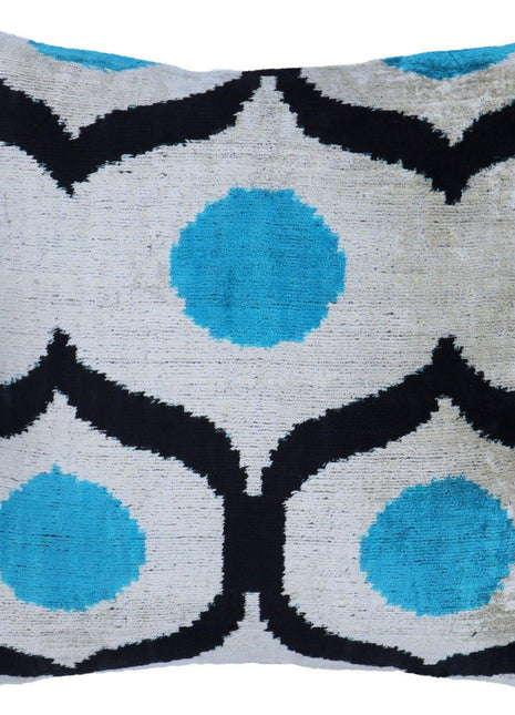 Canvello Handmade Sky Blue Pillows For Couch - 16x16 inch