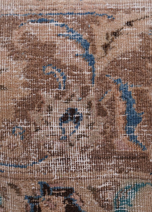 Canvello Kerman Rug Brown Throw Pillows - 18"x18"