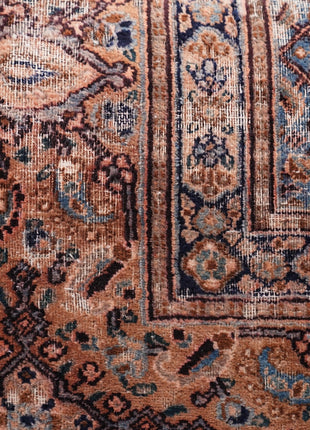 Canvello Kerman Rug Light Brown Throw Pillows - 18"x18"