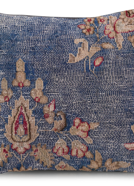 Canvello Kerman Rug Royal Blue Pillows For Couch - 16"x16"