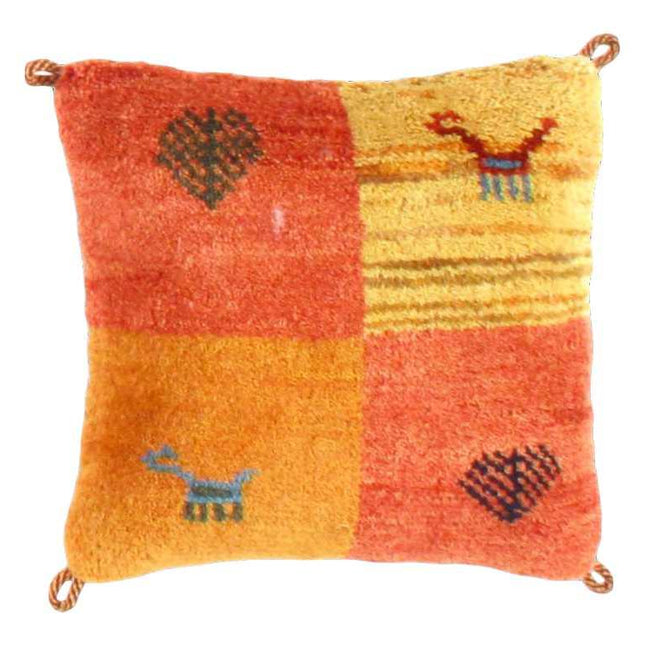 Canvello Lori Baft Rust Orange Throw Pillows - 16"X16"