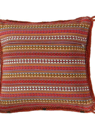 Canvello Lori Baft Rust Orange Throw Pillows - 16"X16"