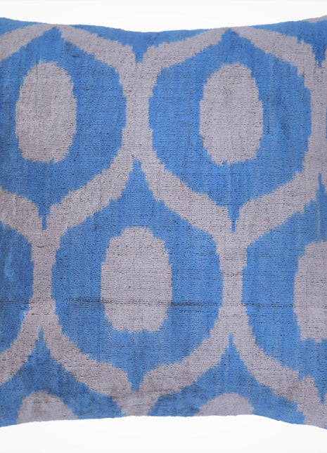 Canvello Luxurious Blue Velvet Throw Pillows - 20x20