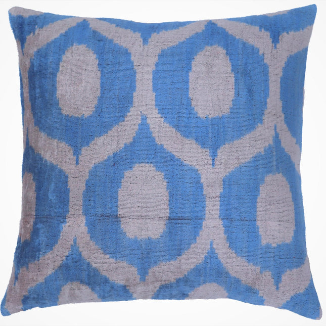 Canvello Luxurious Blue Velvet Throw Pillows - 20x20