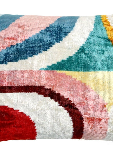 Canvello Luxury Multi Color Throw Pillows Donw Filled - 16x24 in