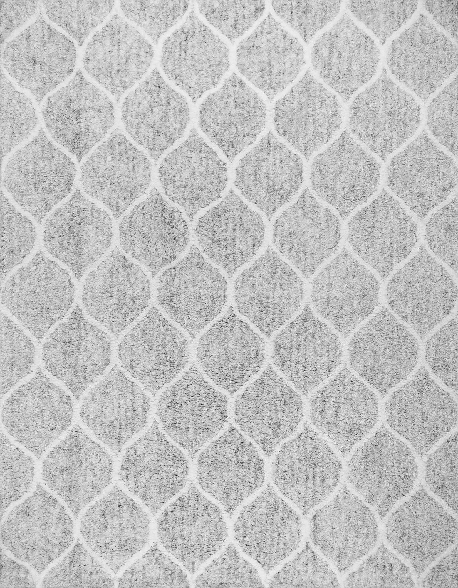 Gray textured fabric with a geometric pattern