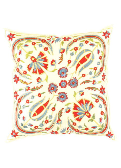Canvello Suzani Turkish Beige Pillows - TS 3