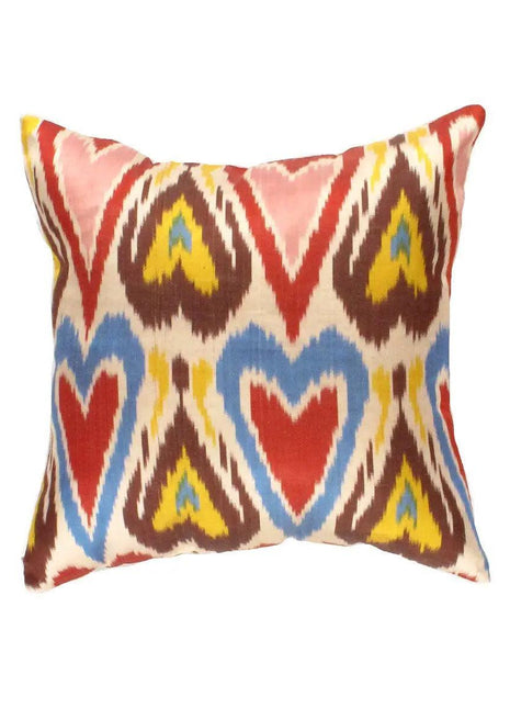 Canvello Turkish Blue And Rust Throw Pillows - TI 70