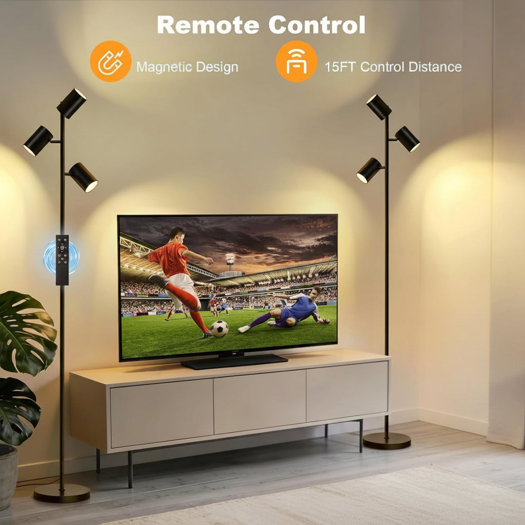 Floor Lamp With Remote Dimmable