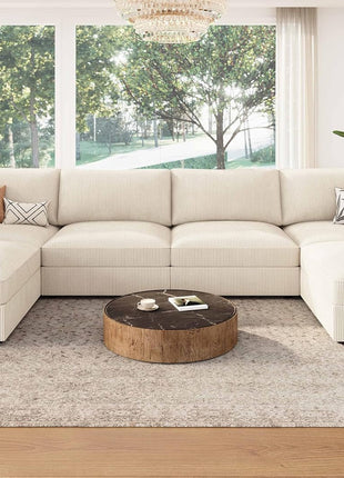 Modular Sectional Sofa with Storage Chaise