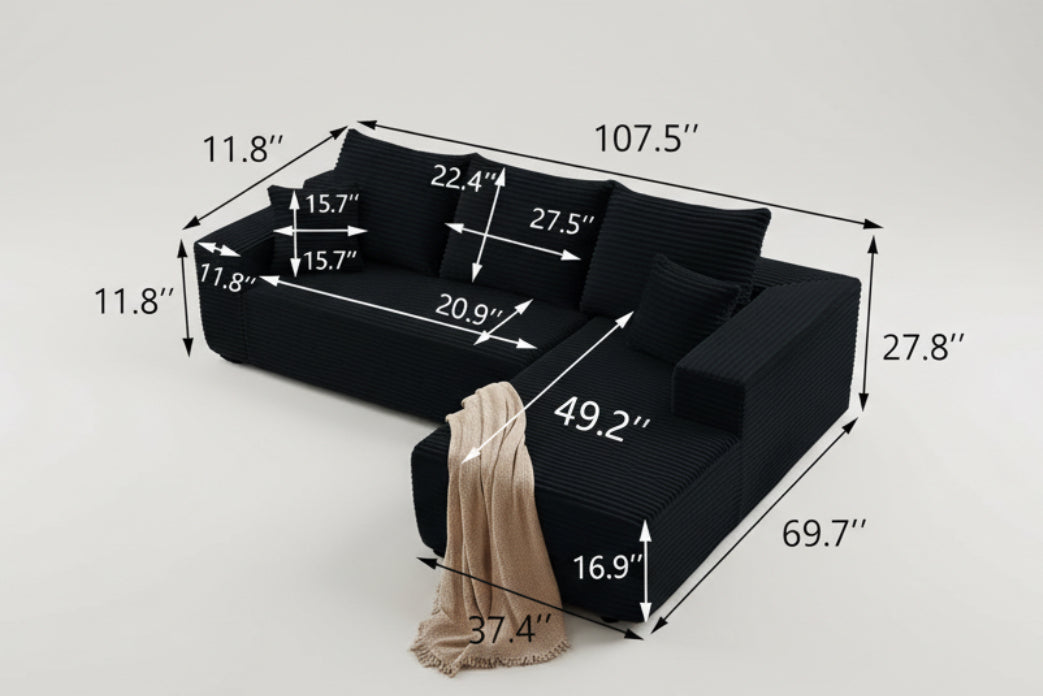 Comfy Modular Sectional Sofa With Chaise Lounge Design-1