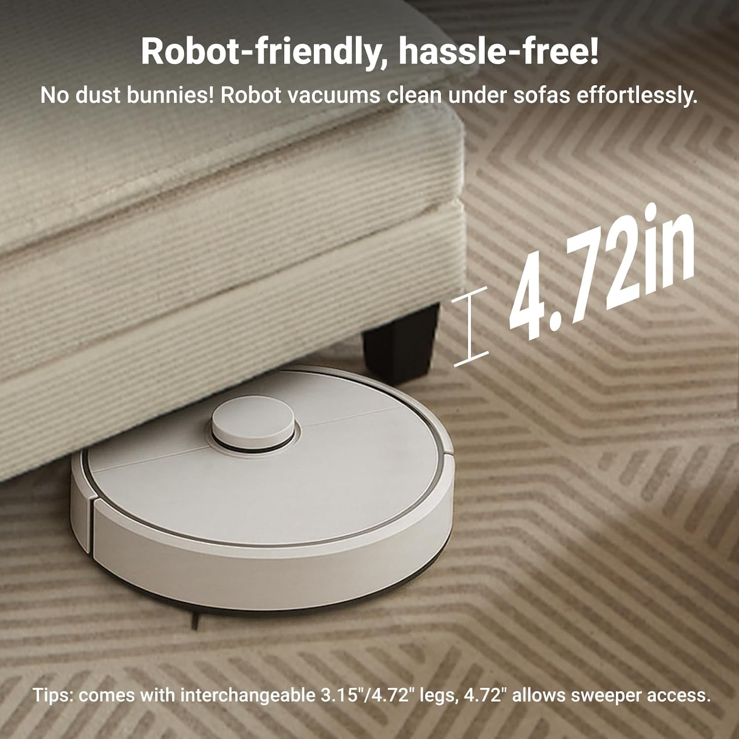 Comfy Modular Sectional Sofa With Movable Ottomans-3