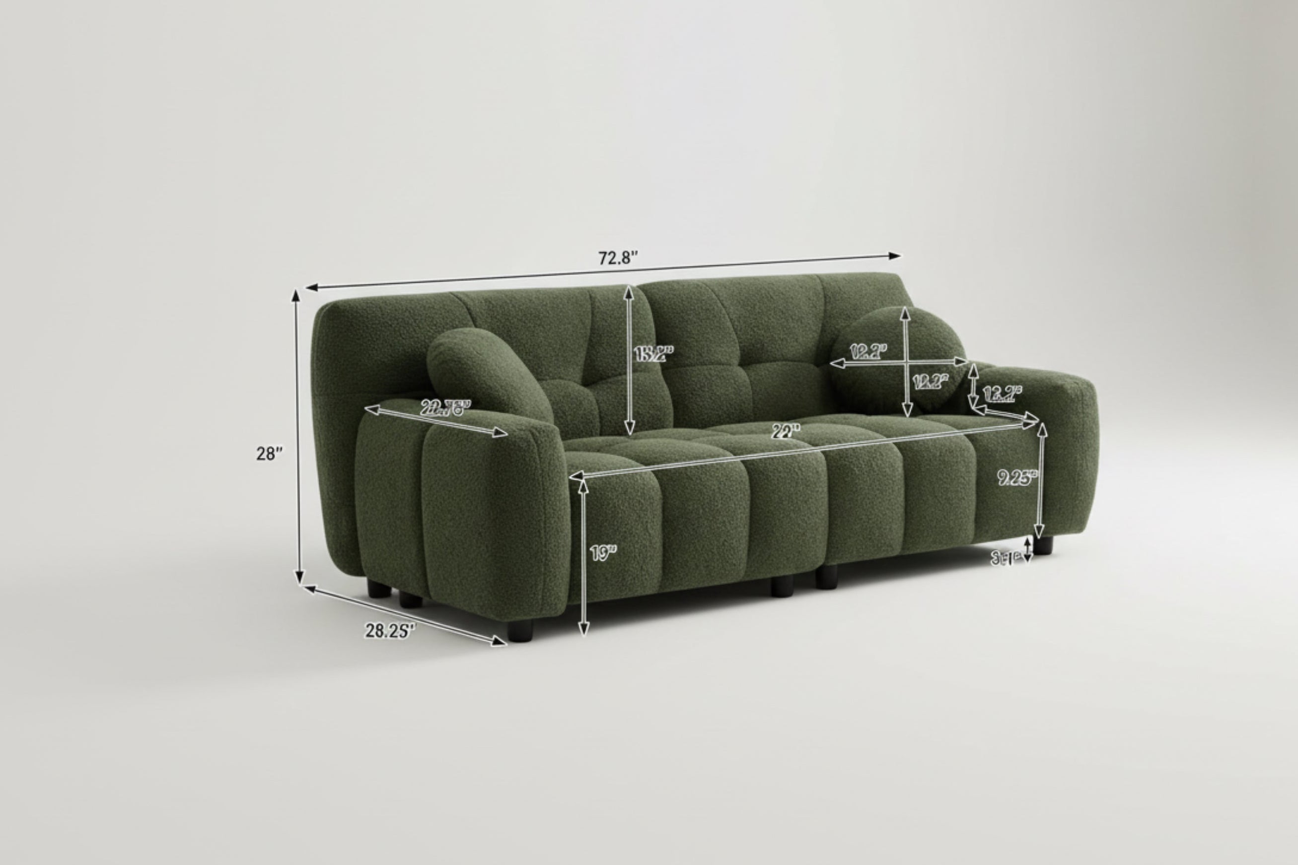 Comfy Oversized Boucle Cloud Sofa With Elegant Design-1