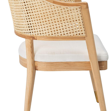 Couture Home Collection Rogue Natural Rattan Living Room Dining Accent Chair (Fully Assembled) SFV4106B-3