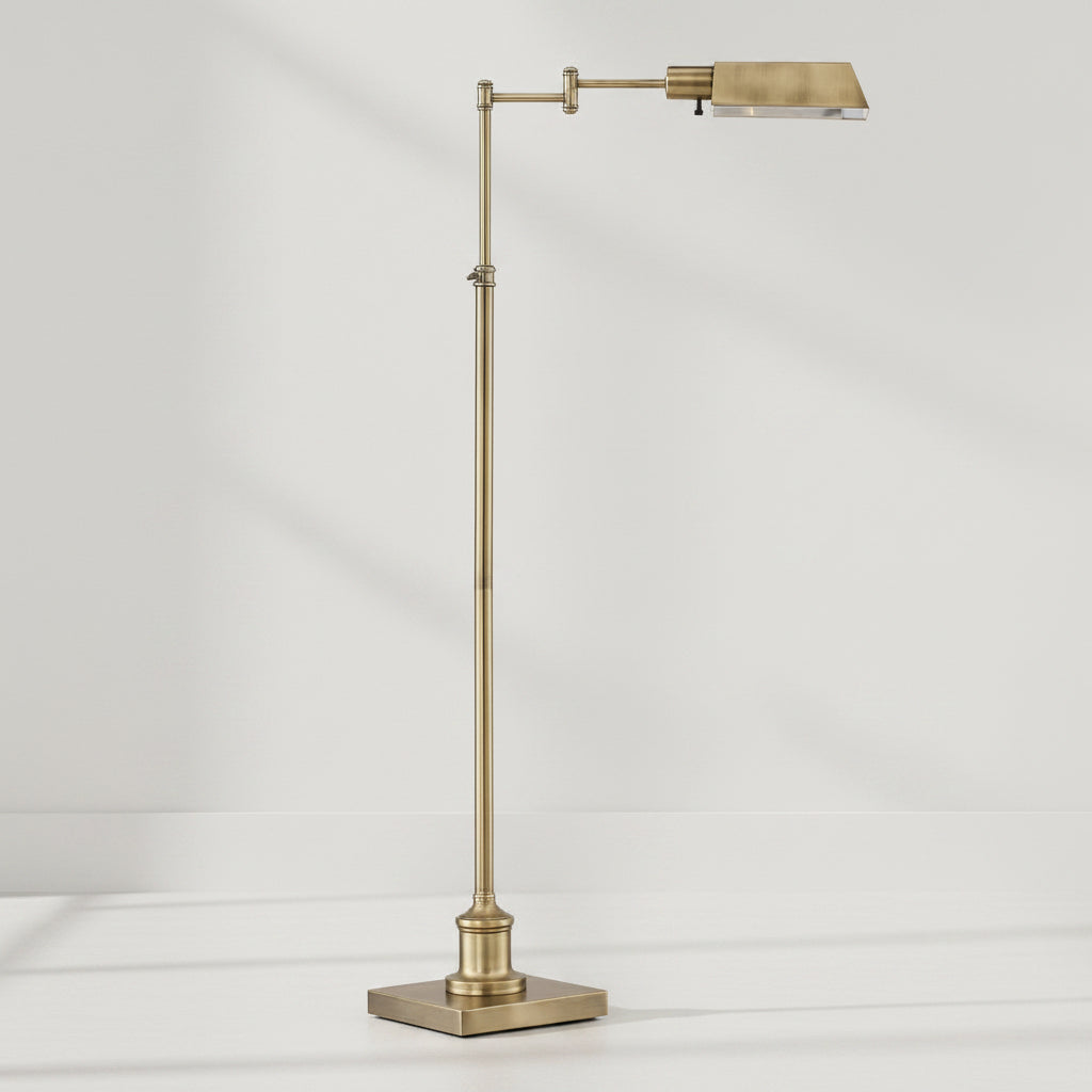  Floor Lamp Swingarm Industrial