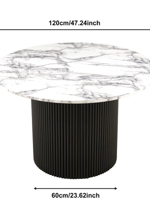 47 Inch Round Dining Table for 4-4