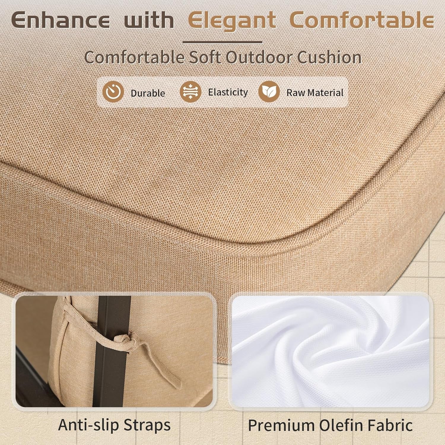 Hardy Haus 5-Piece Outdoor Metal Patio Conversation Set