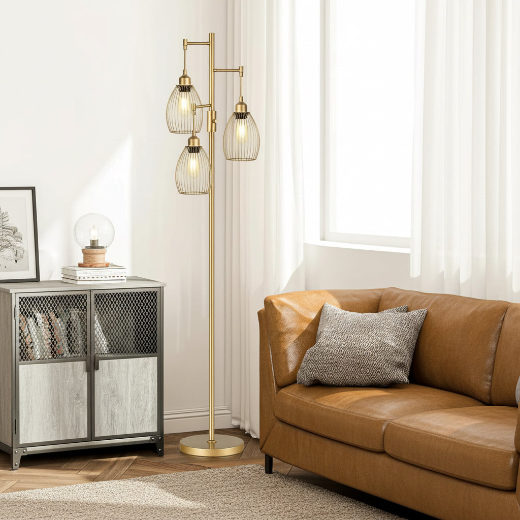  Floor Lamp Teardrop Cage Tall