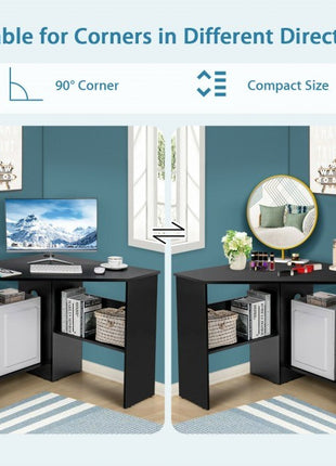 Triangle Corner Computer Desk-2