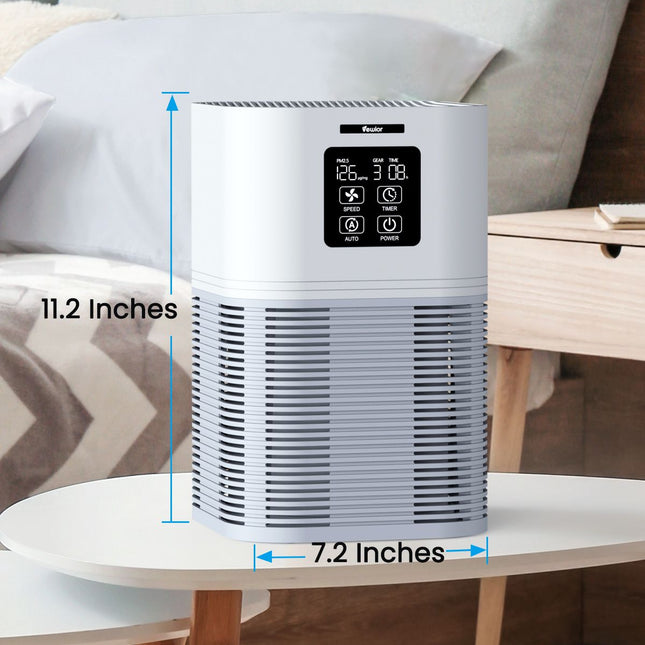 2 in 1 Air Purifier with H13 Filters for Home Allergies Pets Hair Odor Eliminators-4