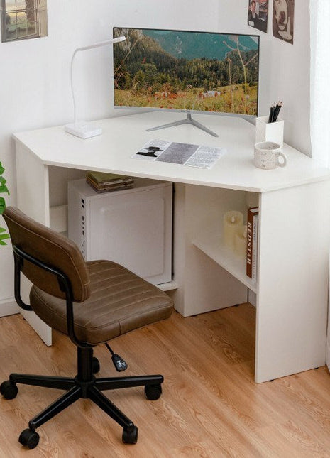 Triangle Corner Computer Desk-5