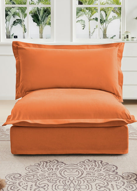 Koala Armless Sofa - Orange-0