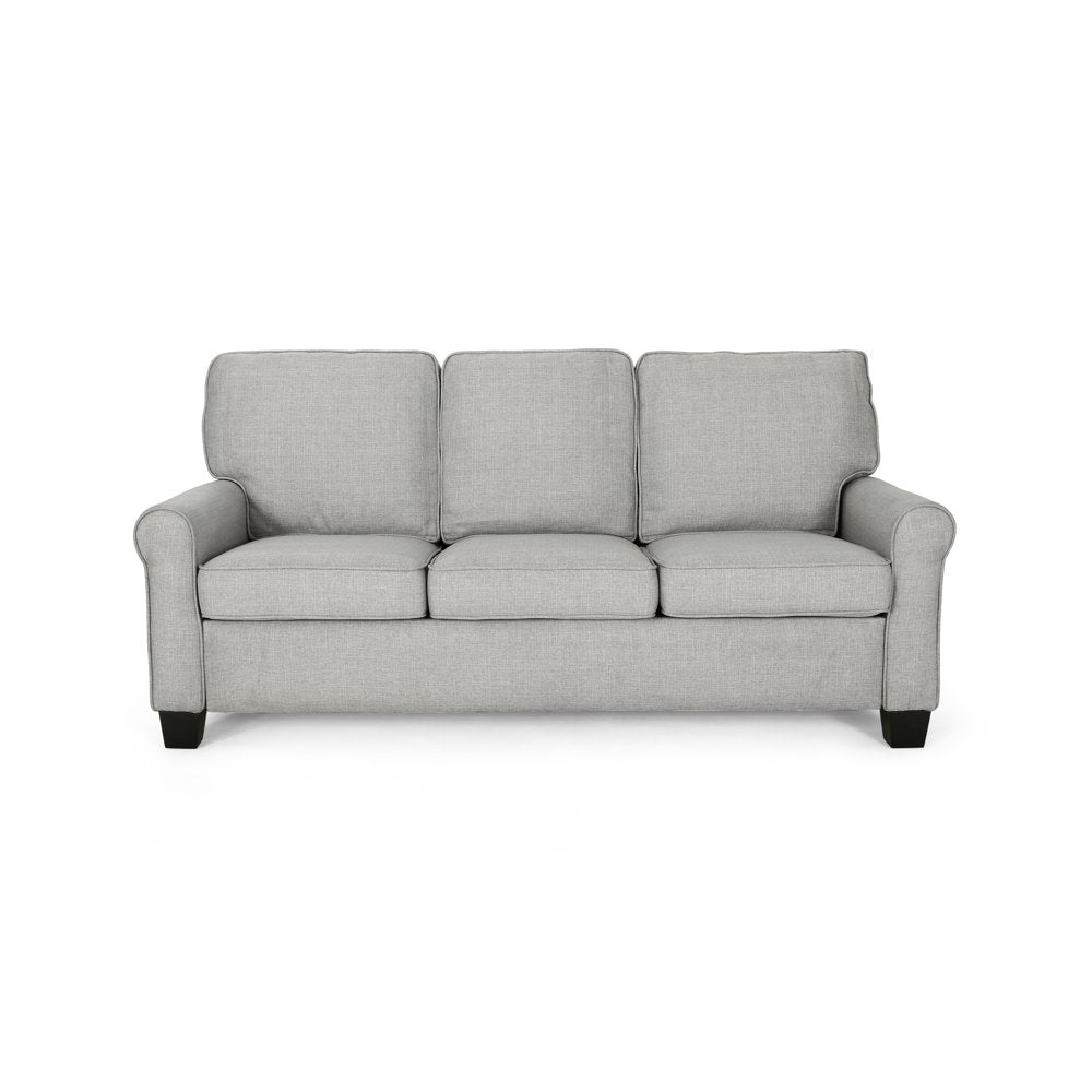 Gray sofa on a white background