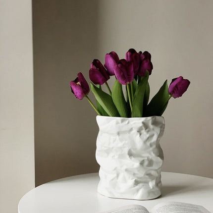 Crumpled Paper Vase