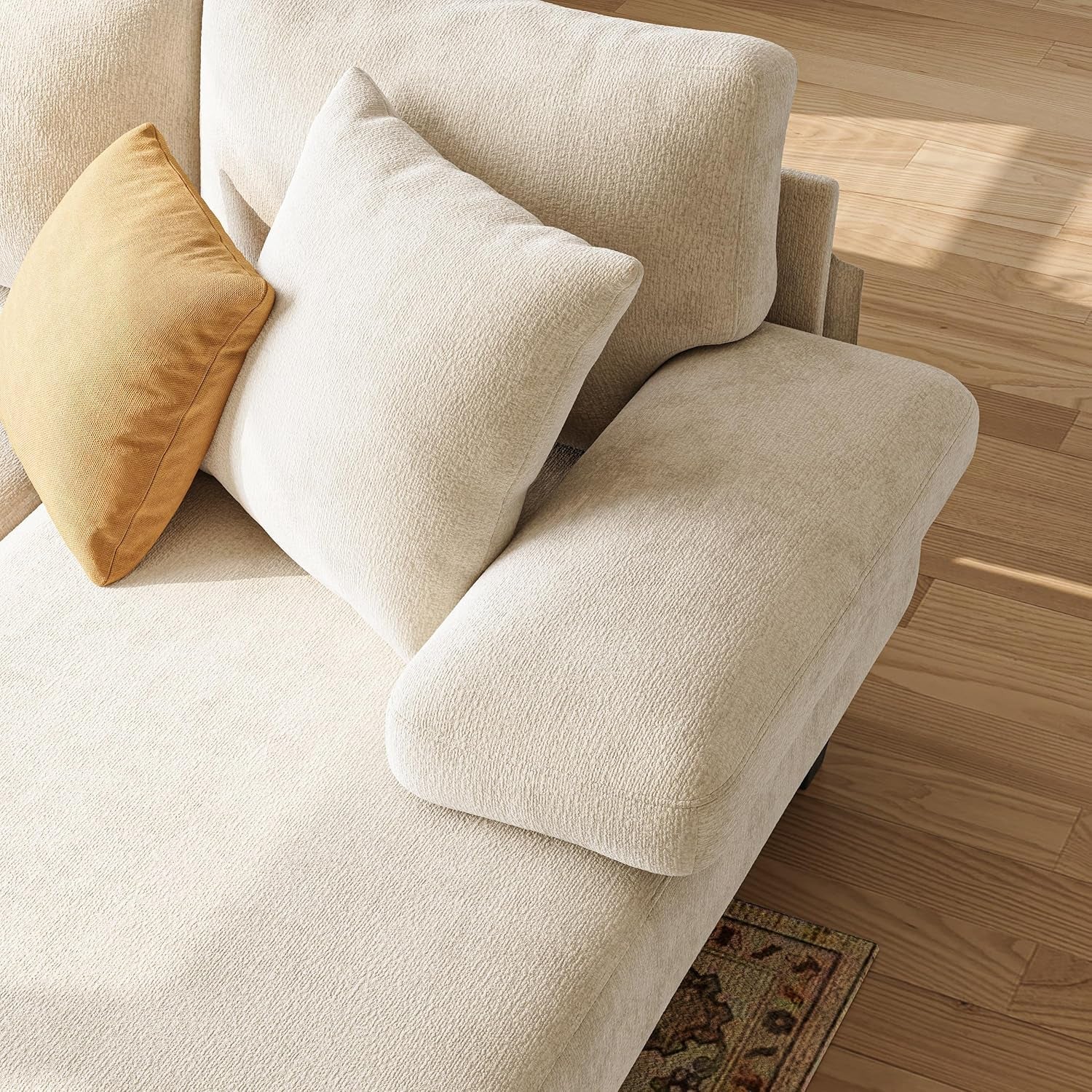 Sleeper Sofa Bed 112Inches PullOut LivingRoom Comfort-3