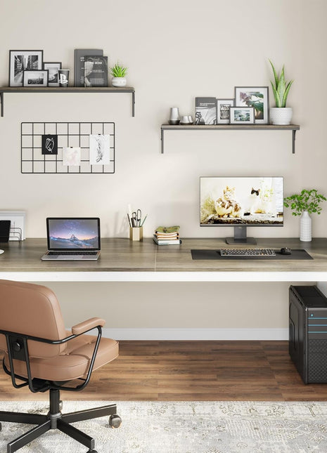78.7 Inches Extra Long Computer Desk 2 Person Desk, Double Long Desk, Workstaion for Home Office-2