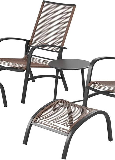 Comfortable 5 Piece Patio Conversation Set for Outdoors-0