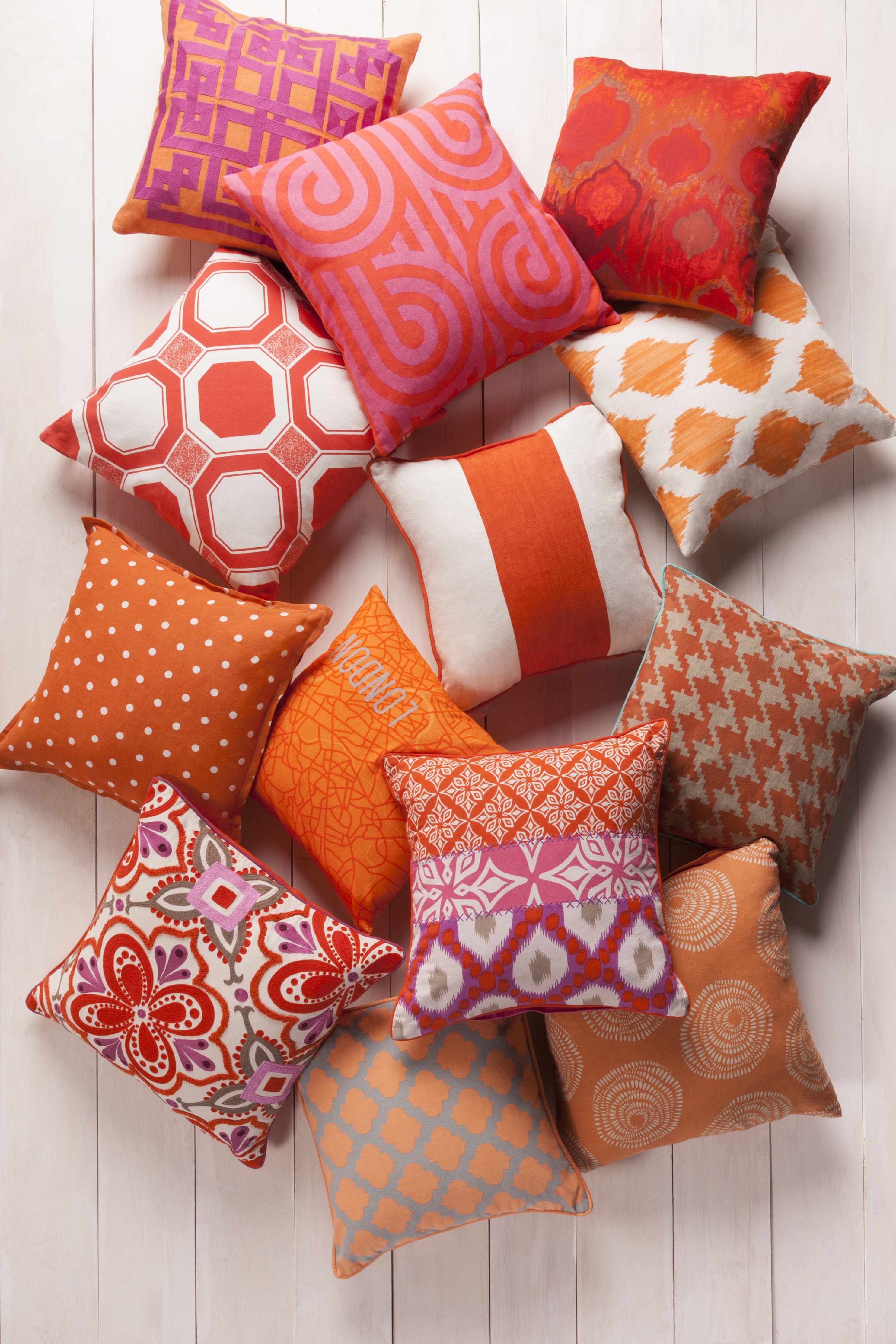 Riseley Coral Moroccan Pattern Throw Pillow - Clearance