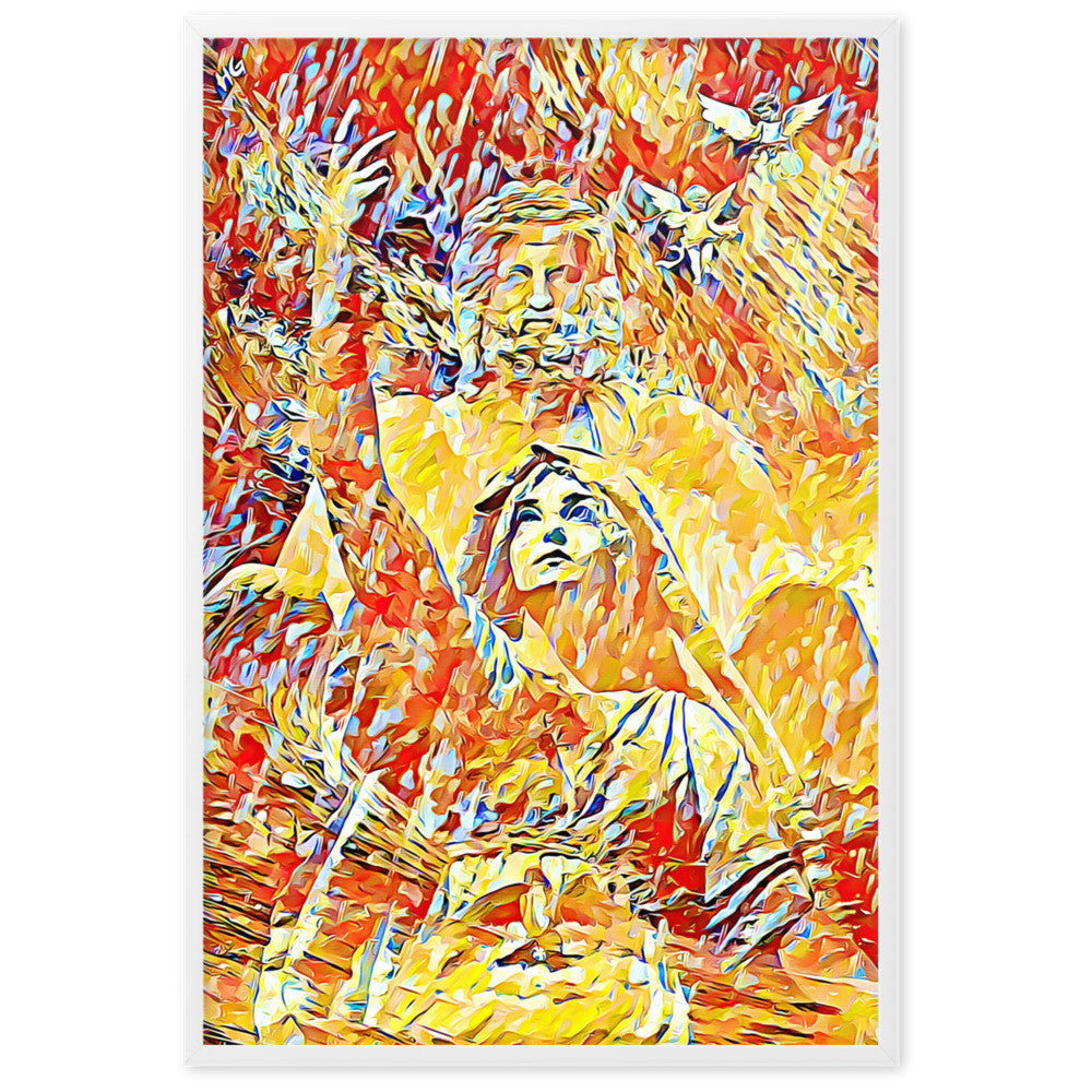 THE DAY THAT IT RAINED JASMINE IN POSEIDON'S HUG V2 Superior Framed Poster