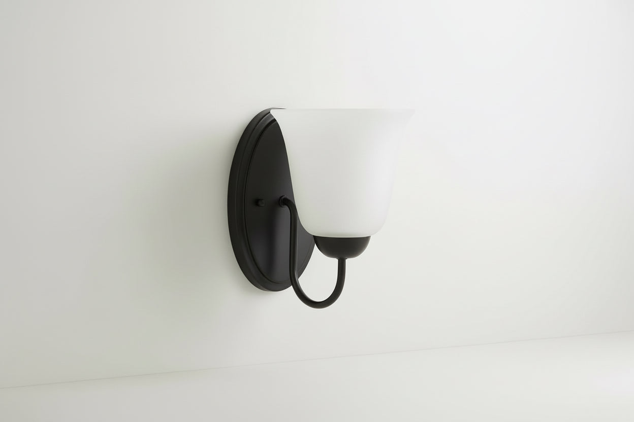 Heysham Black Iron Wall Sconce - Clearance-1